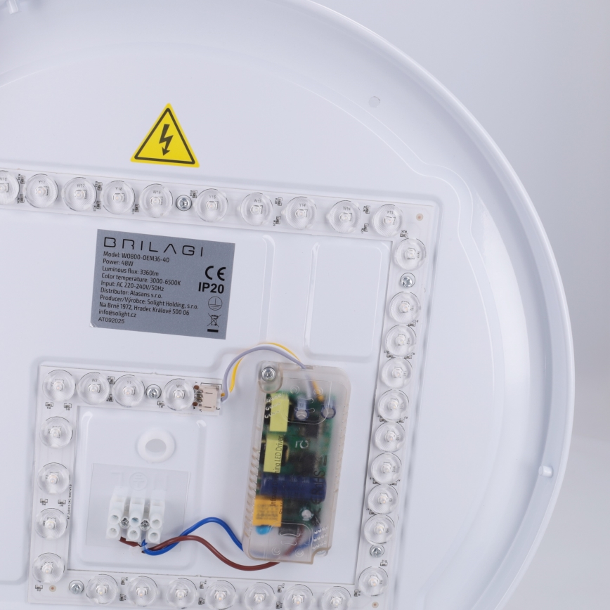 Brilagi - Plafoniera LED dimmerabile FANCIA LED/48W/230V 3000-6500K diam. 39 cm antracite + telecomando