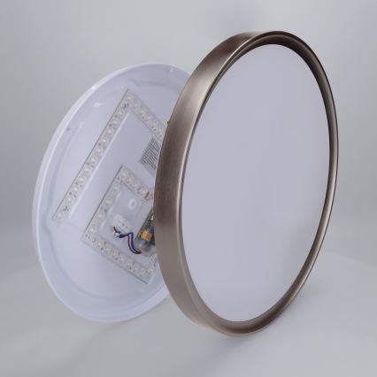 Brilagi - Plafoniera LED dimmerabile FANCIA LED/48W/230V 3000-6500K diam. 39 cm antracite + telecomando