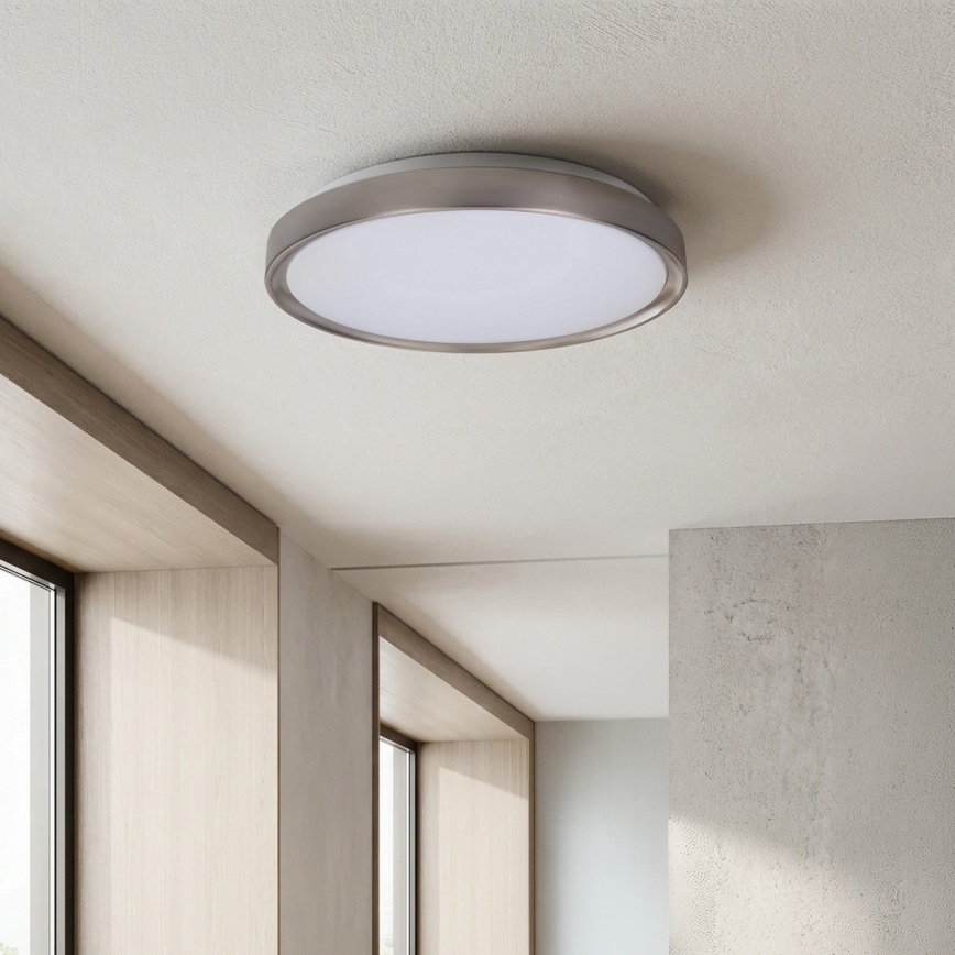 Brilagi - Plafoniera dimmerabile a LED FANCIA LED/48W/230V 3000-6500K Ø 39 cm argento + telecomando