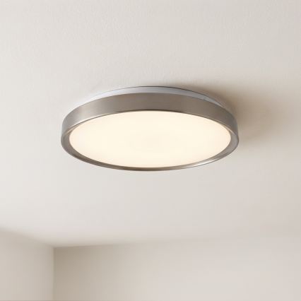 Brilagi - Plafoniera dimmerabile a LED FANCIA LED/48W/230V 3000-6500K Ø 39 cm argento + telecomando