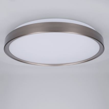 Brilagi - Plafoniera dimmerabile a LED FANCIA LED/48W/230V 3000-6500K Ø 39 cm argento + telecomando