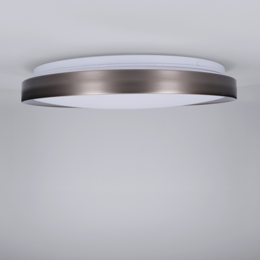 Brilagi - Plafoniera dimmerabile a LED FANCIA LED/48W/230V 3000-6500K Ø 39 cm argento + telecomando