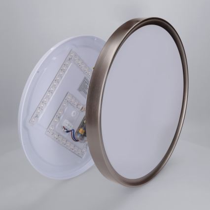 Brilagi - Plafoniera dimmerabile a LED FANCIA LED/48W/230V 3000-6500K Ø 39 cm argento + telecomando