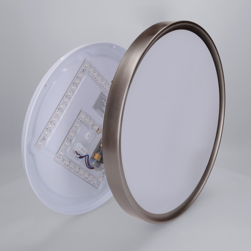 Brilagi - Plafoniera dimmerabile a LED FANCIA LED/48W/230V 3000-6500K Ø 39 cm argento + telecomando