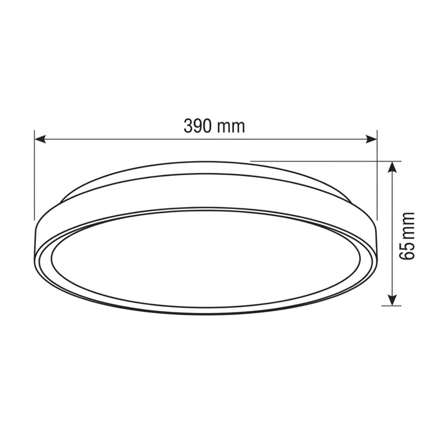 Brilagi - Plafoniera dimmerabile a LED FANCIA LED/48W/230V 3000-6500K Ø 39 cm argento + telecomando
