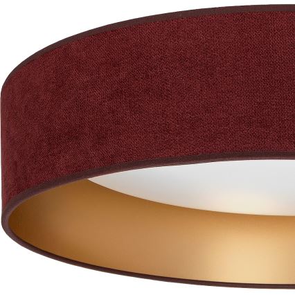 Brilagi - Plafoniera da soffitto LED dimmerabile VELVET SMARTIX STARS, 24W/230V, temperatura colore regolabile 3000-6000K, Ø 45 cm, bordeaux/oro, Wi-Fi Tuya Beacon + telecomando