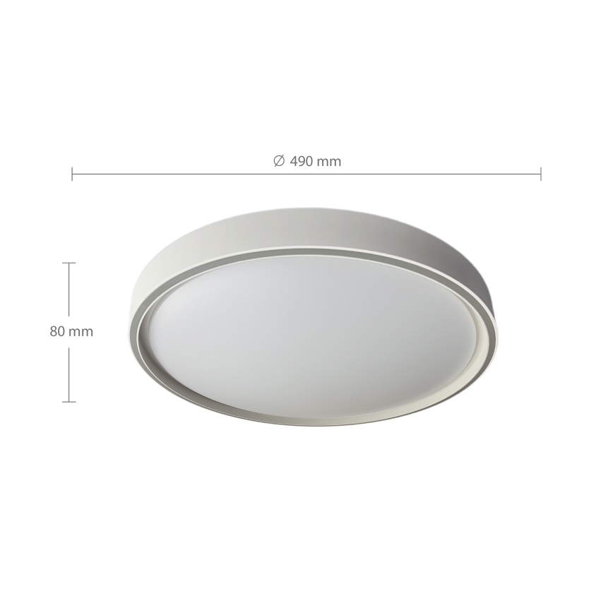 Brilagi - Plafoniera dimmerabile a LED NANCI LED/60W/230V 3000-6500K Ø 49 cm argento + telecomando