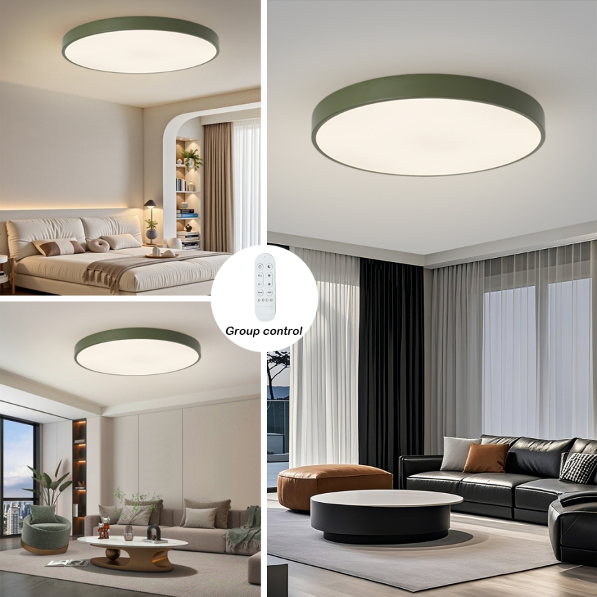 Brilagi - Lampada LED dimmerabile per piscina POOL SMART LED/128W/230V Ø 100 cm Wi-Fi Tuya + telecomando verde