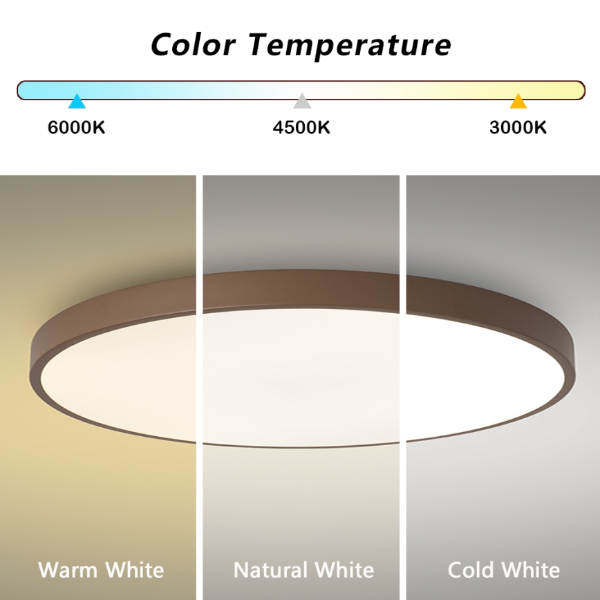 Brilagi - Lampada LED dimmerabile POOL SMART LED/100W/230V Ø 80 cm Wi‑Fi Tuya + telecomando, marrone