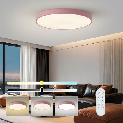 Brilagi - Lampada LED dimmerabile POOL SMART LED/100W/230V Ø 80 cm Wi-Fi Tuya + telecomando rosa