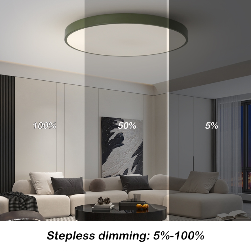 Brilagi - Lampada LED dimmerabile POOL SMART LED/100W/230V Ø 80 cm 3000-6000K Wi-Fi Tuya + telecomando verde