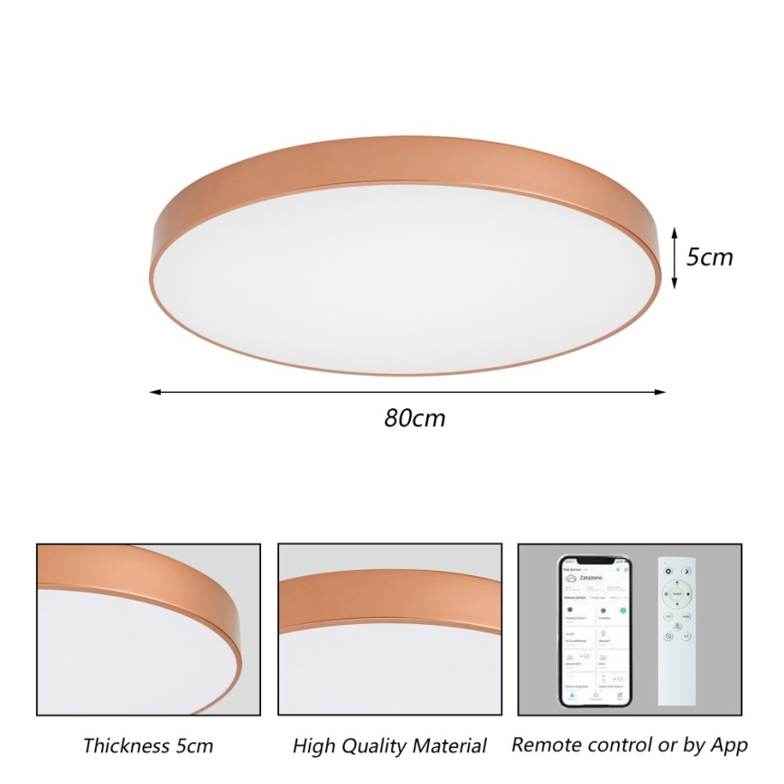 BRILAGI - Plafoniera LED dimmerabile POOL SMART LED/100W/230V 3000-6000K Ø 80 cm Wi-Fi Tuya ramata + telecomando