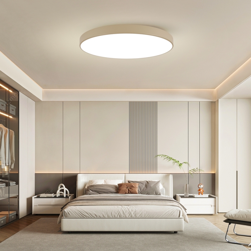 Brilagi - Plafoniera LED dimmerabile POOL SMART LED/128W/230V 3000-6000K 100 cm beige Wi-Fi Tuya + telecomando