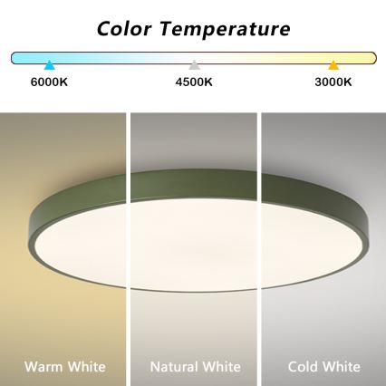 Brilagi - Lampada LED dimmerabile POOL SMART LED/128W/230V Ø 100 cm 3000–6000K Wi‑Fi Tuya + telecomando verde