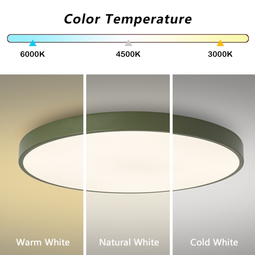 Brilagi - Lampada LED dimmerabile POOL SMART LED/128W/230V Ø 100 cm 3000–6000K Wi‑Fi Tuya + telecomando verde