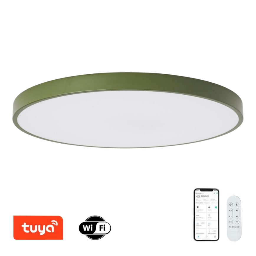 Brilagi - Lampada LED dimmerabile POOL SMART LED/128W/230V Ø 100 cm 3000–6000K Wi‑Fi Tuya + telecomando verde