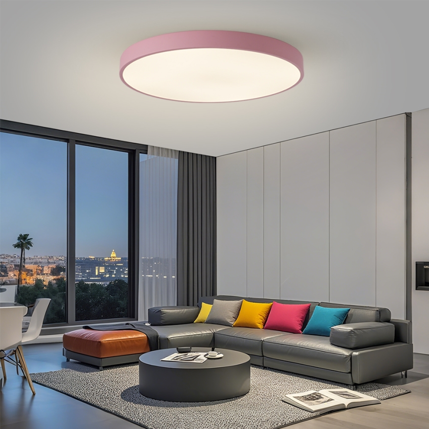 Brilagi - Lampada LED dimmerabile POOL SMART LED/128W/230V Ø 100 cm Wi‑Fi Tuya + telecomando rosa