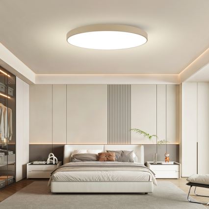 Brilagi - Plafoniera LED dimmerabile POOL SMART LED/180W/230V 3000-6000K 120 cm beige Wi-Fi Tuya + telecomando