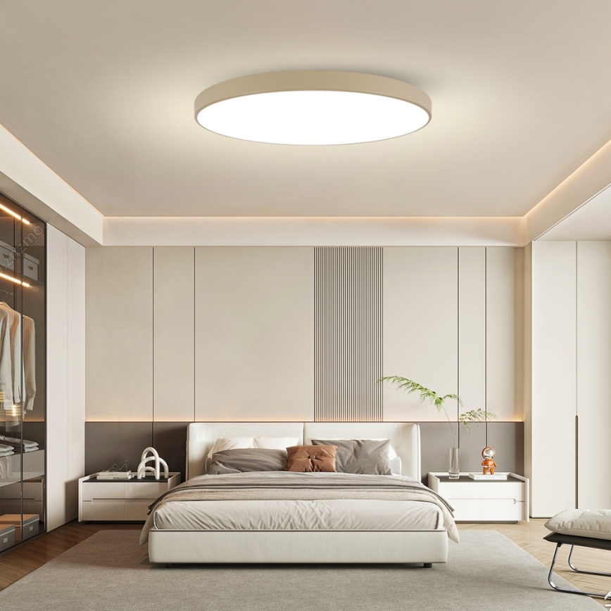 Brilagi - Plafoniera LED dimmerabile POOL SMART LED/180W/230V 3000-6000K 120 cm beige Wi-Fi Tuya + telecomando