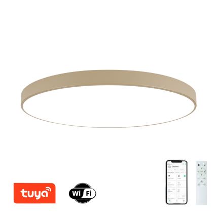 Brilagi - Plafoniera LED dimmerabile POOL SMART LED/180W/230V 3000-6000K 120 cm beige Wi-Fi Tuya + telecomando
