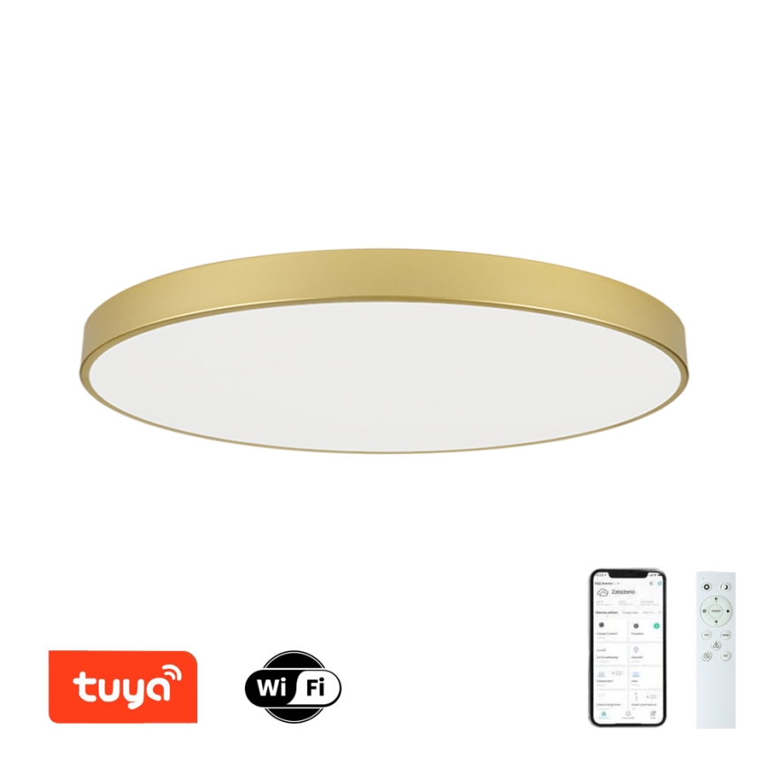 Brilagi - Plafoniera LED dimmerabile POOL SMART LED/180W/230V 3000-6000K 120 cm dorata Wi-Fi Tuya + telecomando