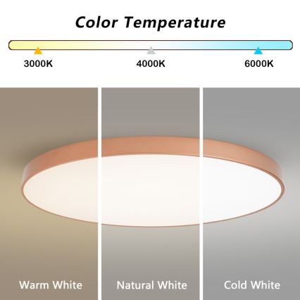 BRILAGI - Plafoniera dimmerabile LED POOL SMART LED/180W/230V 3000-6000K 120 cm color bronzo Wi-Fi Tuya + telecomando