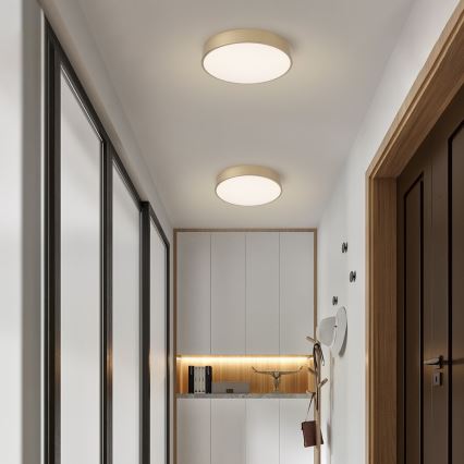 Brilagi - Plafoniera dimmerabile LED POOL SMART LED/48W/230V 3000-6000K diam. 40 cm Wi-Fi Tuya dorata + telecomando