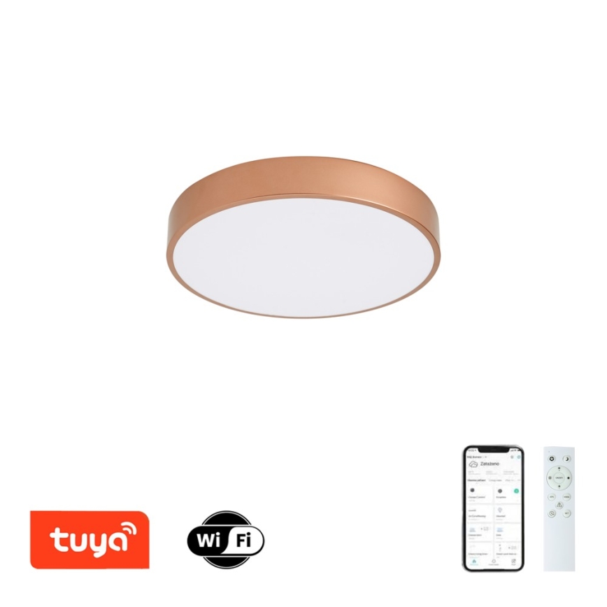 BRILAGI - Plafoniera LED dimmerabile POOL SMART LED/48W/230V 3000-6000K pr. 40 cm Wi-Fi Tuya finitura rame + telecomando