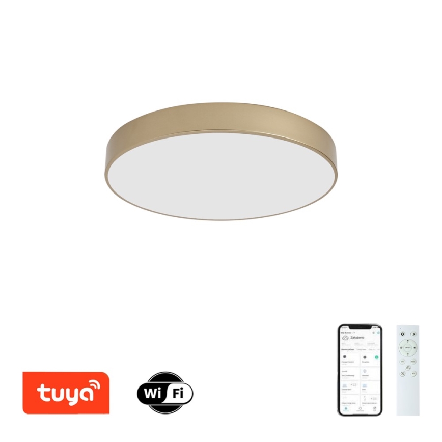 Brilagi - Plafoniera LED dimmerabile POOL SMART LED/60W/230V 3000-6000K Ø 50 cm Wi-Fi Tuya dorata + telecomando