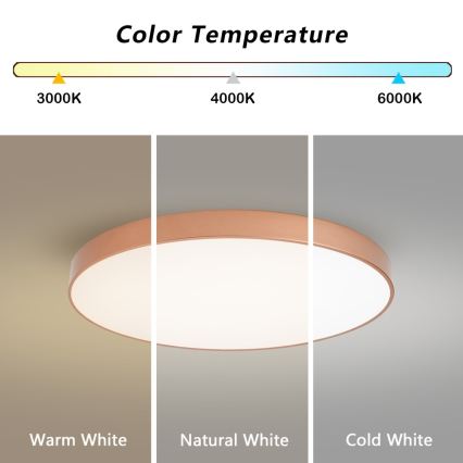 Brilagi - Plafoniera LED dimmerabile POOL SMART LED/100W/230V 3000-6000K Ø 80 cm Wi-Fi Tuya bronzo + telecomando