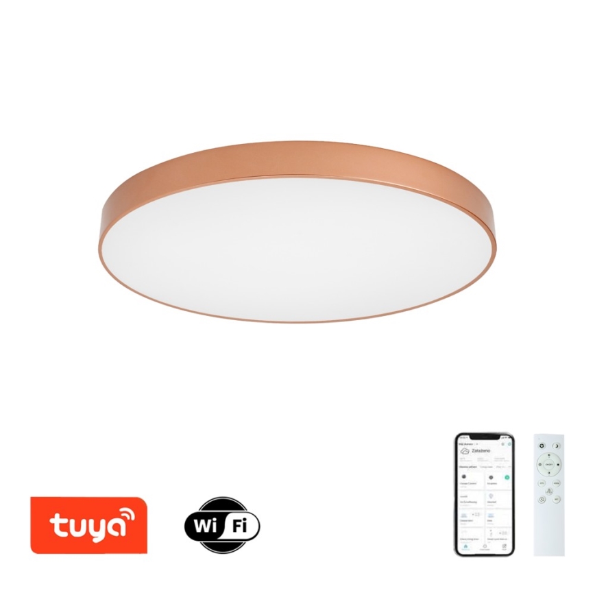 Brilagi - Plafoniera LED dimmerabile POOL SMART LED/100W/230V 3000-6000K Ø 80 cm Wi-Fi Tuya bronzo + telecomando