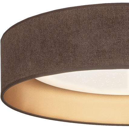 Brilagi - Plafoniera LED dimmerabile VELVET SMARTIX STARS LED/24W/230V 3000-6000K Ø 45 cm marrone/oro Wi-Fi Tuya Beacon + telecomando