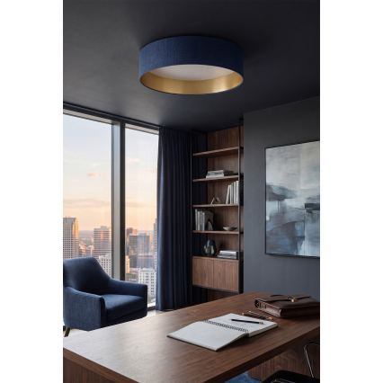 Brilagi - Plafoniera dimmerabile LED VELVET SMARTIX LED/24W/230V 3000-6000K Ø 45 cm blu/oro Wi-Fi Tuya Beacon + telecomando