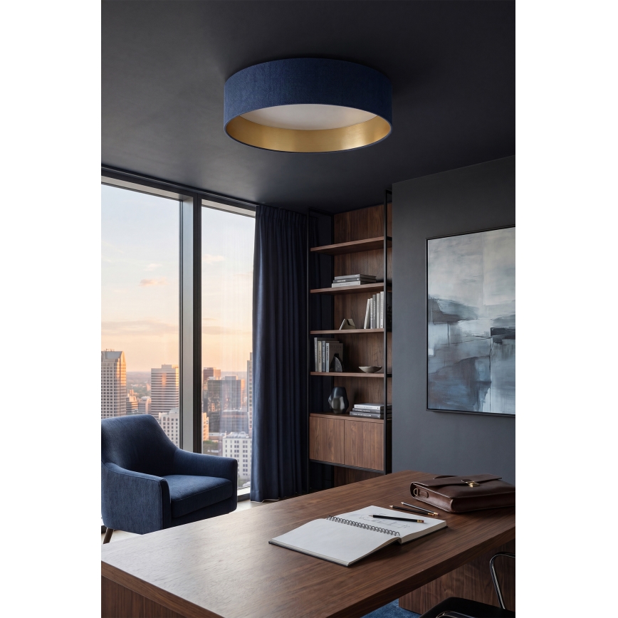 Brilagi - Plafoniera dimmerabile LED VELVET SMARTIX LED/24W/230V 3000-6000K Ø 45 cm blu/oro Wi-Fi Tuya Beacon + telecomando