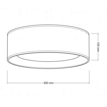 Brilagi - Plafoniera dimmerabile LED VELVET SMARTIX LED/24W/230V 3000-6000K Ø 45 cm blu/oro Wi-Fi Tuya Beacon + telecomando