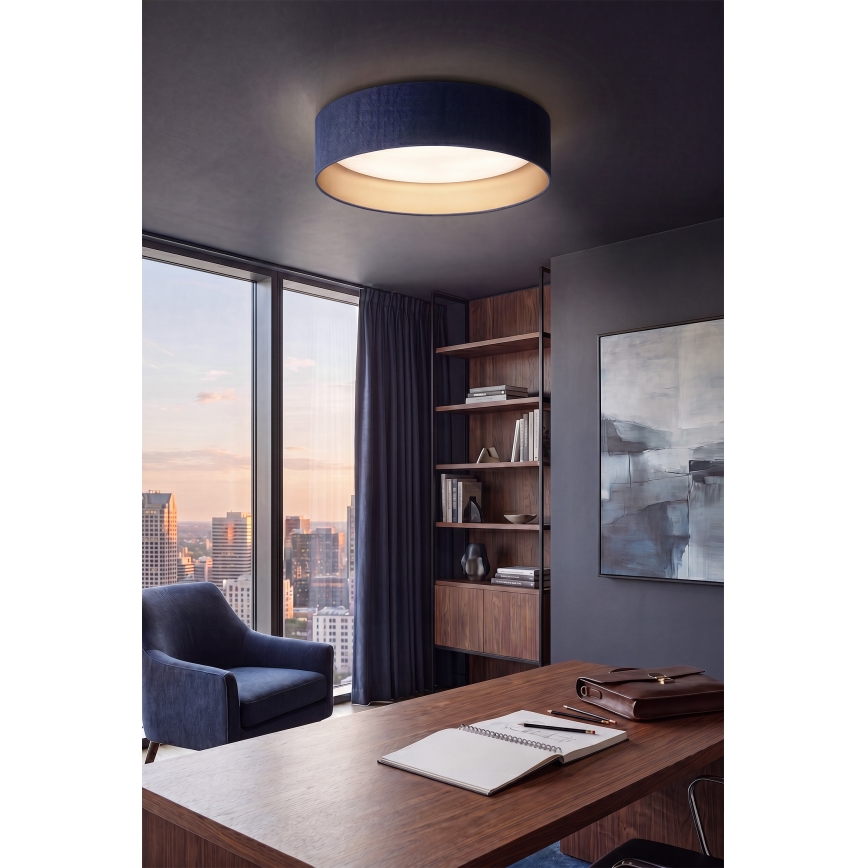 Brilagi - Plafoniera LED dimmerabile VELVET SMARTIX LED/36 W/230 V 3000–6000 K Ø 55 cm blu/oro Wi-Fi Tuya Beacon + telecomando