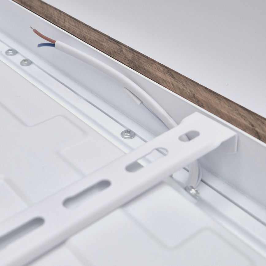 Brilagi - Lampada da soffitto dimmerabile per bagno WOODY FRAME LED/50W/230V rovere noce 60x60 cm 3000-6000K IP44 + telecomando