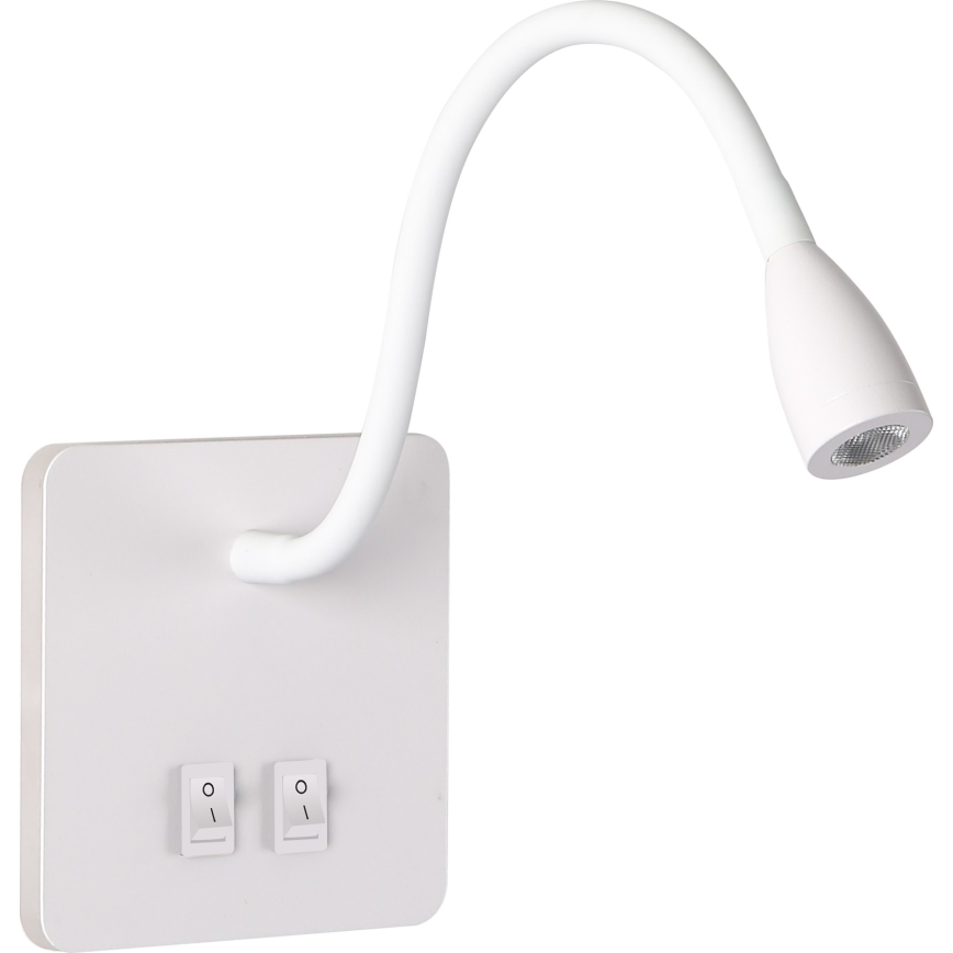 Brilagi - LED Lampada flessibile da muro MAYA Double LED/4W/230V + LED/3W bianco