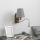 Brilagi - LED Lampada flessibile da muro NUBILA 1xE27/25W/230V + LED/3W cromo opaco/grigio