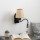 Brilagi - LED Lampada flessibile da muro NUBILA 1xE27/25W/230V + LED/3W nero/marrone chiaro