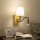 Brilagi - LED Lampada flessibile da muro NUBILA WOOD 1xE27/25W/230V + LED/3W quercia/color crema