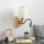 Brilagi - LED Lampada flessibile da muro NUBILA WOOD 1xE27/25W/230V + LED/3W quercia/nero/color crema