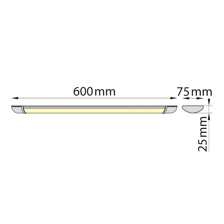 Brilagi - LED Lampada fluorescente LUMA LED/16W/230V 60 cm
