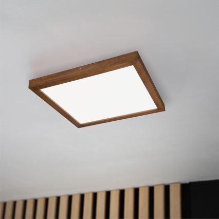 Brilagi - LED Lampada da soffitto per bagno WOODY FRAME LED/40W/230V 60x60 cm IP44 ciliegia