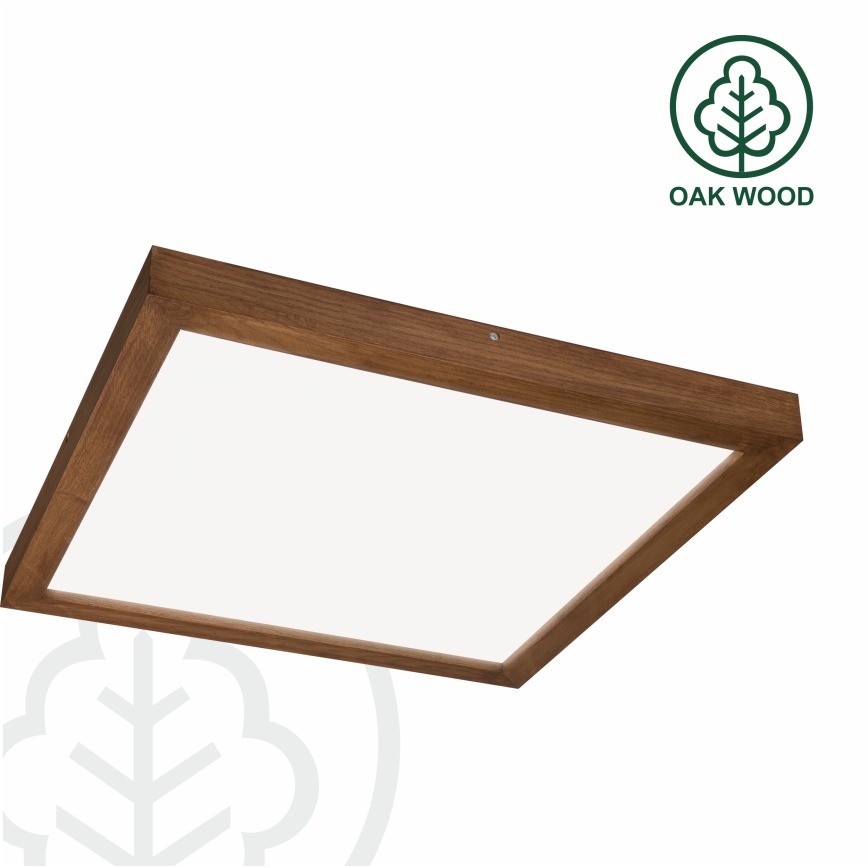 Brilagi - LED Lampada da soffitto per bagno WOODY FRAME LED/40W/230V 60x60 cm IP44 ciliegia