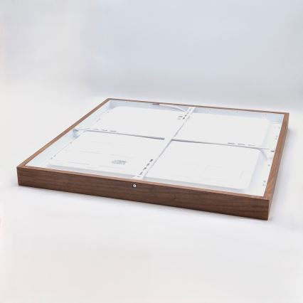 Brilagi - LED Lampada da soffitto per bagno WOODY FRAME LED/40W/230V 60x60 cm IP44 ciliegia