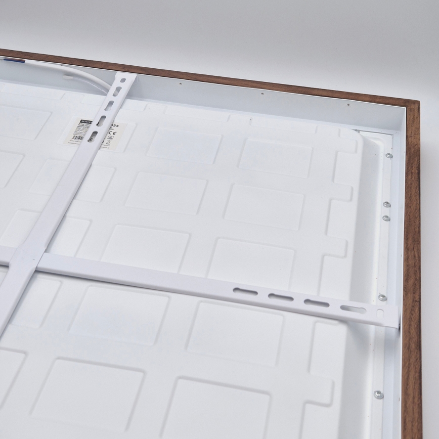 Brilagi - LED Lampada da soffitto per bagno WOODY FRAME LED/40W/230V 60x60 cm IP44 ciliegia