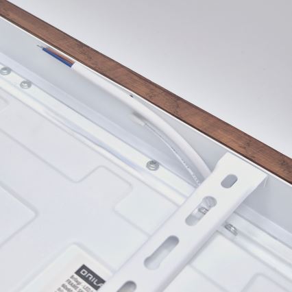 Brilagi - LED Lampada da soffitto per bagno WOODY FRAME LED/40W/230V 60x60 cm IP44 ciliegia