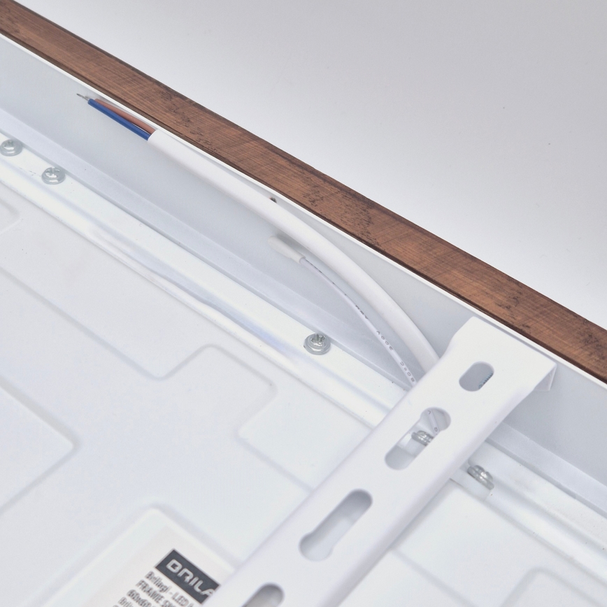 Brilagi - LED Lampada da soffitto per bagno WOODY FRAME LED/40W/230V 60x60 cm IP44 ciliegia