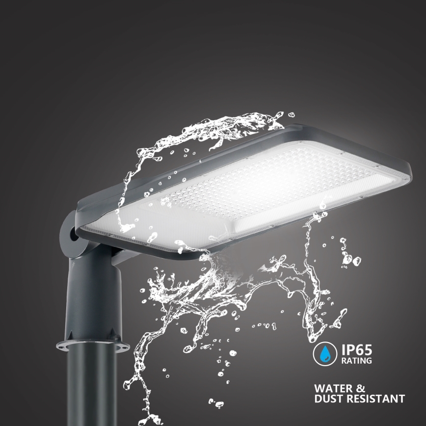 Brilagi - Lampione stradale LED da esterno con palo e snodo da 3 m URBANLIGHT LED/200W/230V antracite IP65